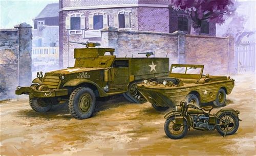 Academy Plastic Kits 1:72 Scale M3 US Half-track