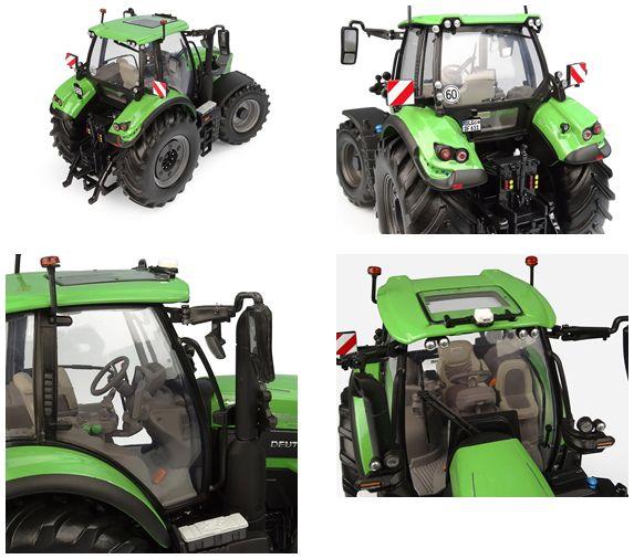 Universal Hobbies 1:32 Scale Deutz Fahr 7250 TTV 2023 Standard Green