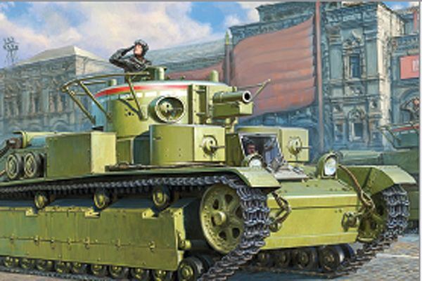 Zvesda Kits 1:100 Scale T-28 Soviet Tank