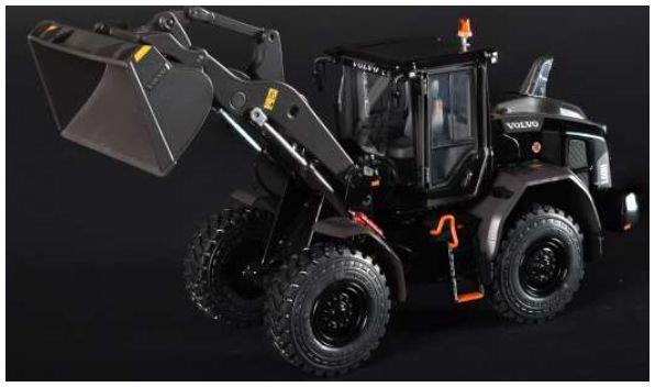 AT Collections 1:32 Scale Volvo L60H Wheel Loader Ltd 999pcs Black Edition w/Bucket on Michelin 20-5 R25 XHA2