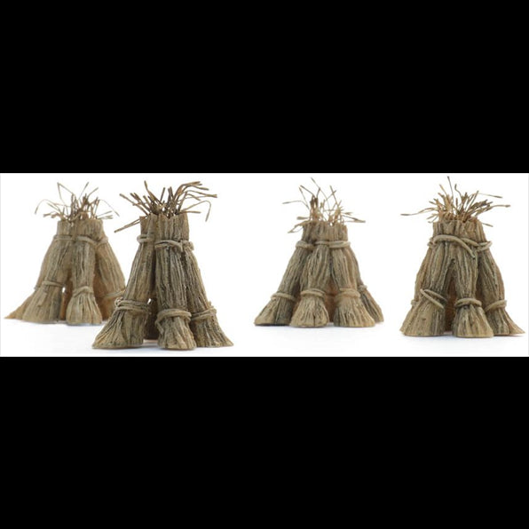 Artitec 1:87 Scale Wheatsheaves (4x) Ready-Made, Painted