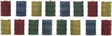 Artitec 1:87 Scale Oil Drums 1:87 Ready-Made, Painted