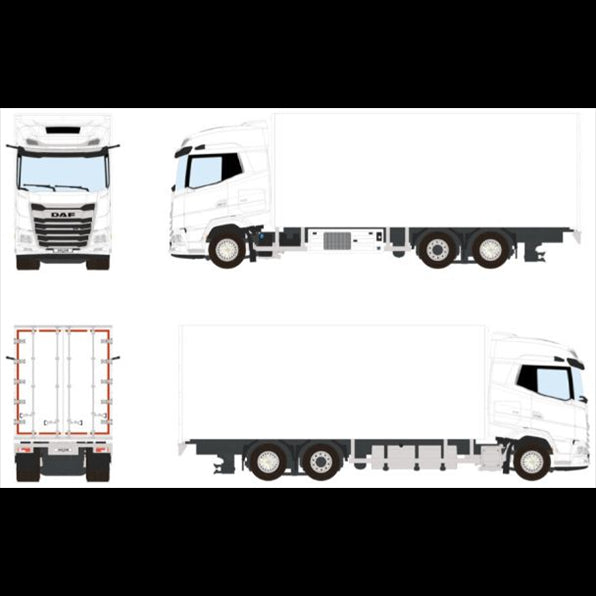 WSi 1:50 Scale DAF XG Riged Reefer Truck 6x2 Tag Axle