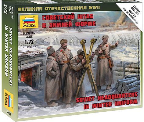 Zvesda Kits 1:72 Scale Soviet HQ Winter