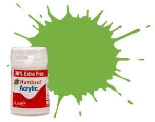 Humbrol 14ML  Lime Gloss Acrylic Potlet (Plus 30% Extra Free)