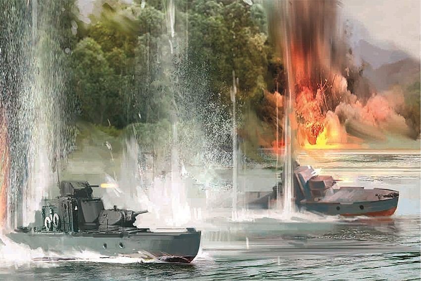 Zvesda Kits 1:350 Scale Soviet Armoured Boat