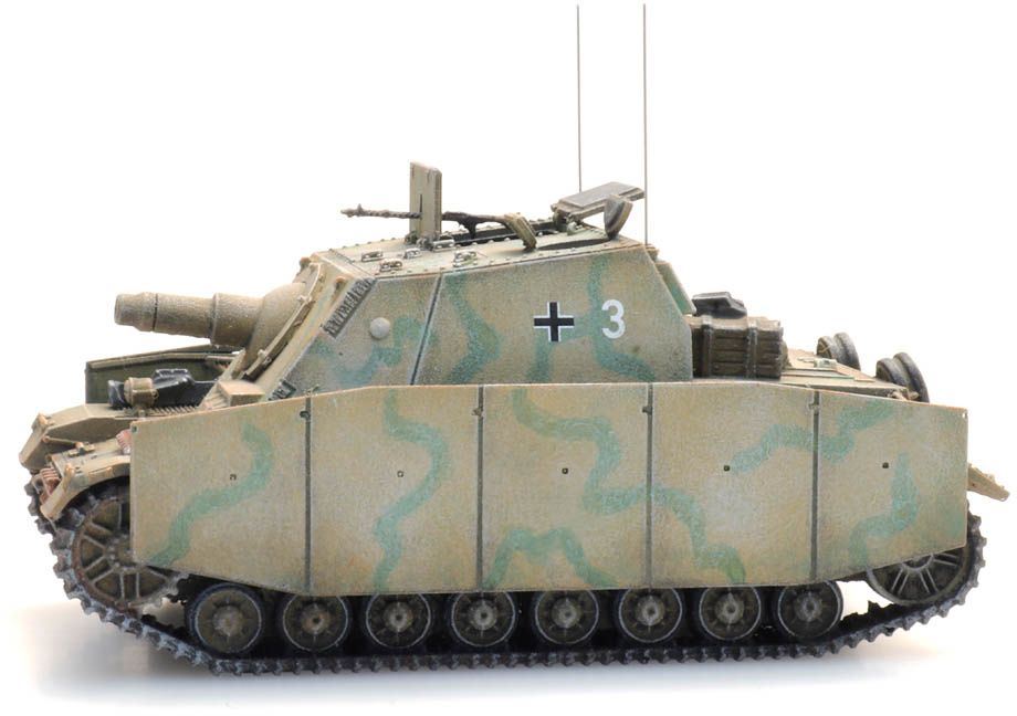 Artitec 1:87 Scale WM Sturmpanzer IV Brummbar Tarnung 1:87 Ready-Made, Painted