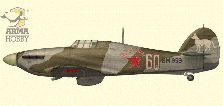 Arma Hobby AH70045 1/72 Scale Hawker Hurricane MK II A/B/C Eastern Front 2 in 1 Kit