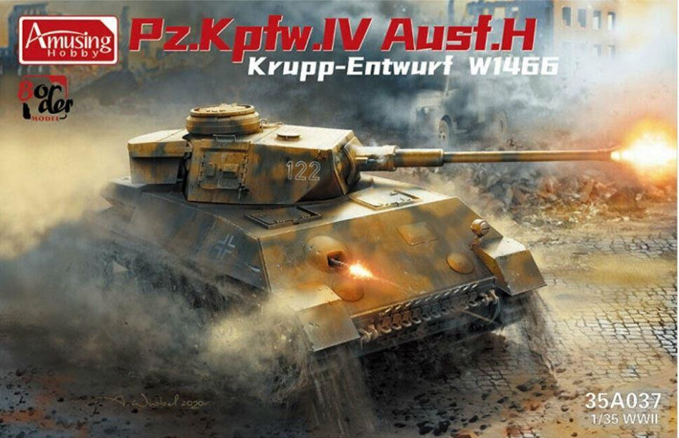 Amusing Hobby 35A037 1/35 Scale Pz.Kpfw.IV Ausf.H Krupp-Entwurf W1466