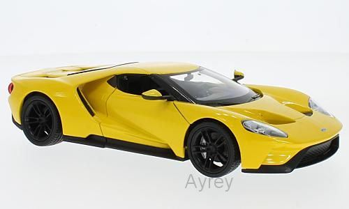 Welly 1:24 Scale Ford GT Yellow