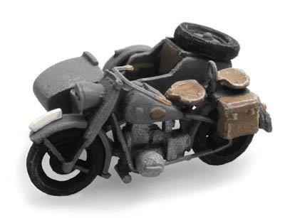 Artitec 1:87 Scale WM BMW R75 + Side Car Yellow 1:87 Ready-Made, Painted