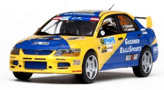Vitesse 1:43 Scale Mitsubishi Lancer Evolution IX #25 2013 Blomqvist/Jakobsson Jonner Rallye
