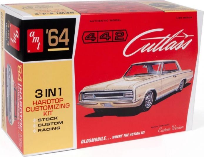 AMT Kits 1:25 Scale Olds Cutlass 442 Hardtop 1964