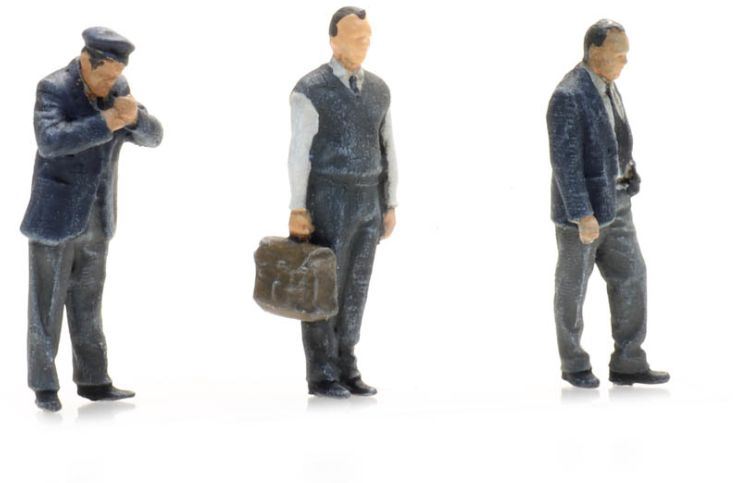 Artitec 1:87 Scale Bus Drivers Standing (3X) 1:87 Ready-Made, Painted