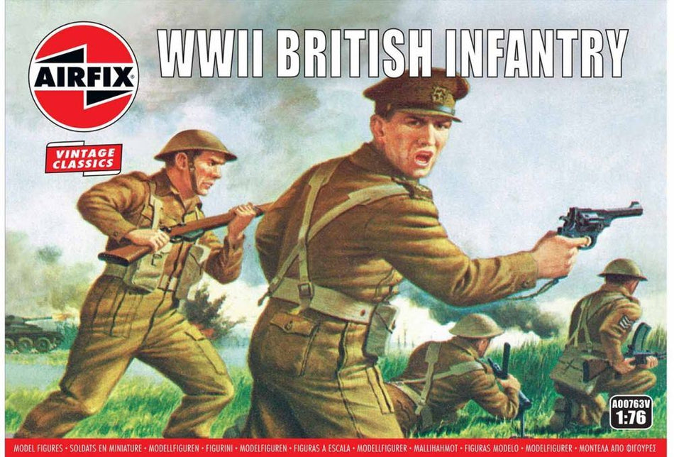 Airfix 1:76 Scale WWII British Infantry N. Europe
