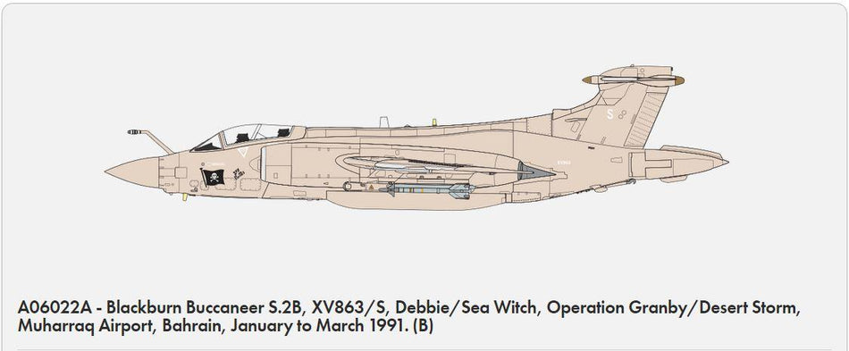 Airfix A06022A 1/72 Scale Blackburn Buccaneer S.2B GULF WAR