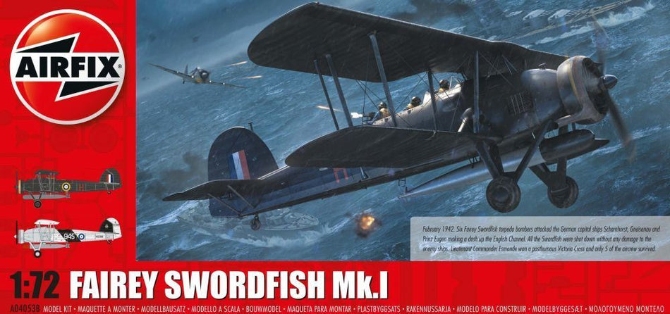 Airfix 1:72 Scale Fairey Swordfish Mk.I