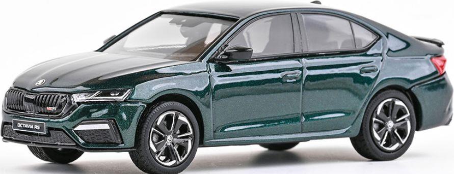 Abrex 1:43 Scale Skoda Octavia IV RS 2020 Highland Green Metallic