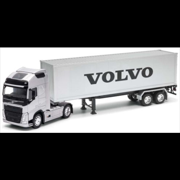 Welly 1:32 Scale Scania R 730 w/Container Trailer Silver