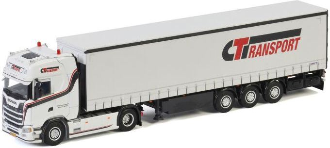 Wsi Scania S Highline CS20H 4X2 Curtainside Corne Timmer Transport 1:50 Scale